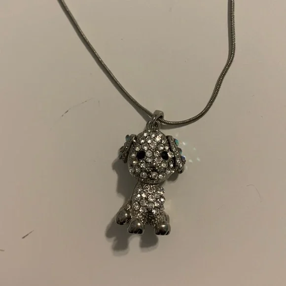 Charming Charlie Jewelry Charming Charlie Dog Necklace Silver